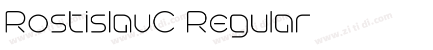 RostislavC Regular字体转换